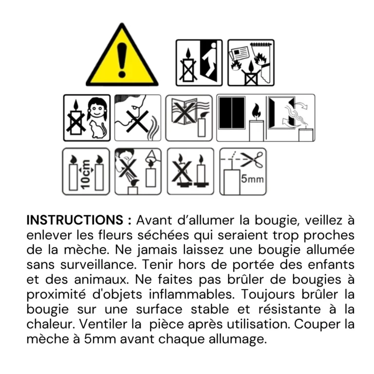 étiquetage afnor bougie