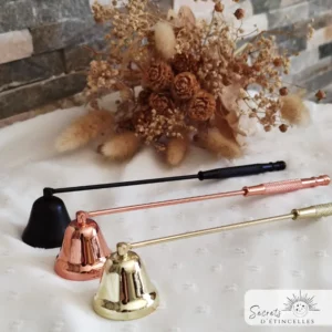 Éteignoir et coupe-mèche pour bougie artisanale, set accessoires bougies