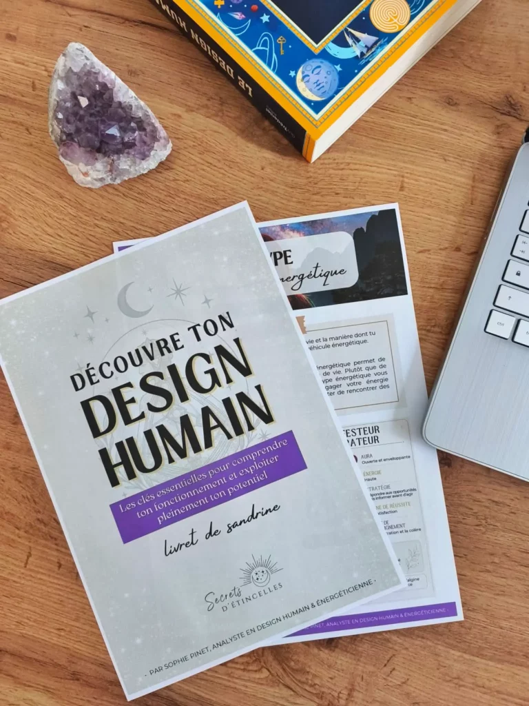 analyse livret découverte Design Humain par Sophie analyste et coach en Design Humain à Narbonne, Aude, Occitanie