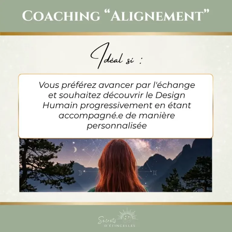 coaching alignement Design Humain par Sophie analyste et coach en Design Humain à Narbonne, Aude, Occitanie