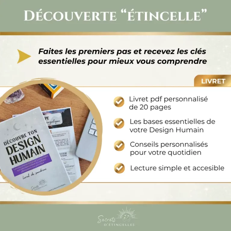 analyse livret découverte Design Humain par Sophie analyste et coach en Design Humain à Narbonne, Aude, Occitanie