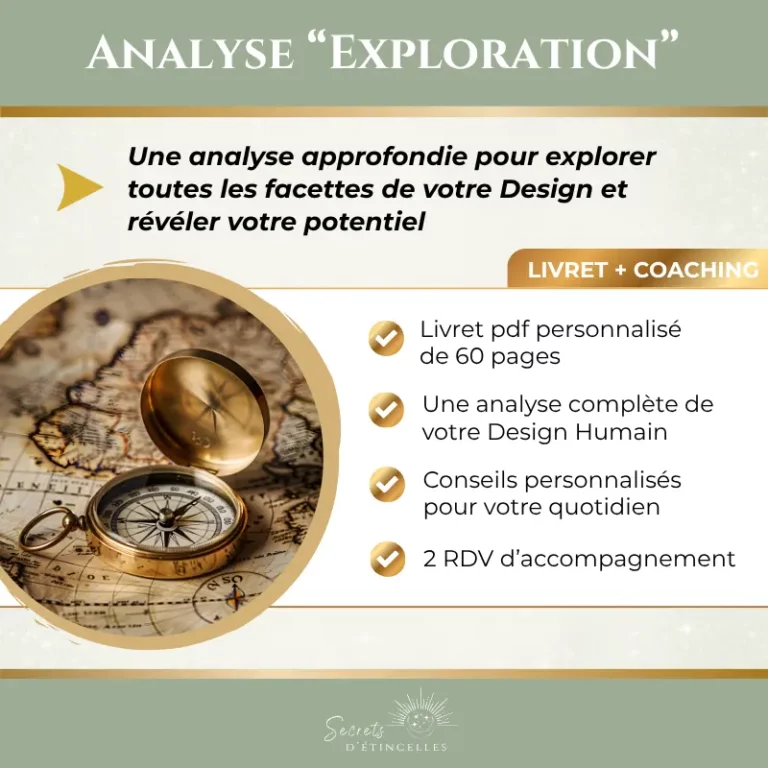 analyse livret et coaching exploration Design Humain par Sophie analyste et coach en Design Humain à Narbonne, Aude, Occitanie