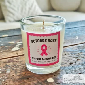création bougies octobre rose pour soutenir la lutte contre le cancer du sein